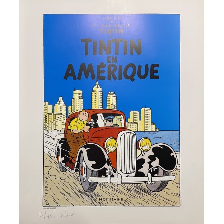 Hommage à Tintin - Tintin en Amérique