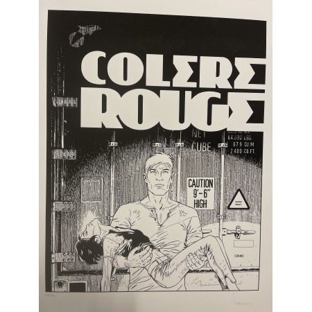 Largo Winch - Colère Rouge Noir et Blanc 20 exemplaires